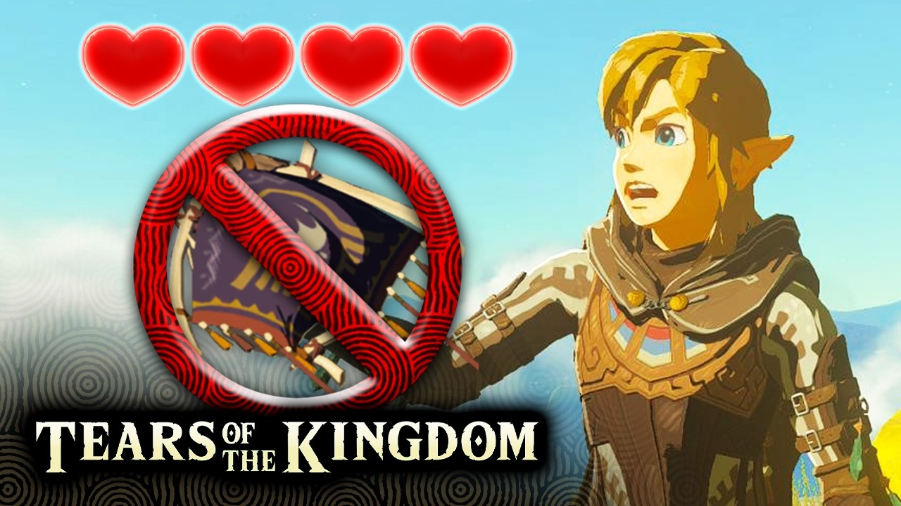 Можно ли пройти Zelda: Tears of the Kingdom без параплана и с 4 сердцами?