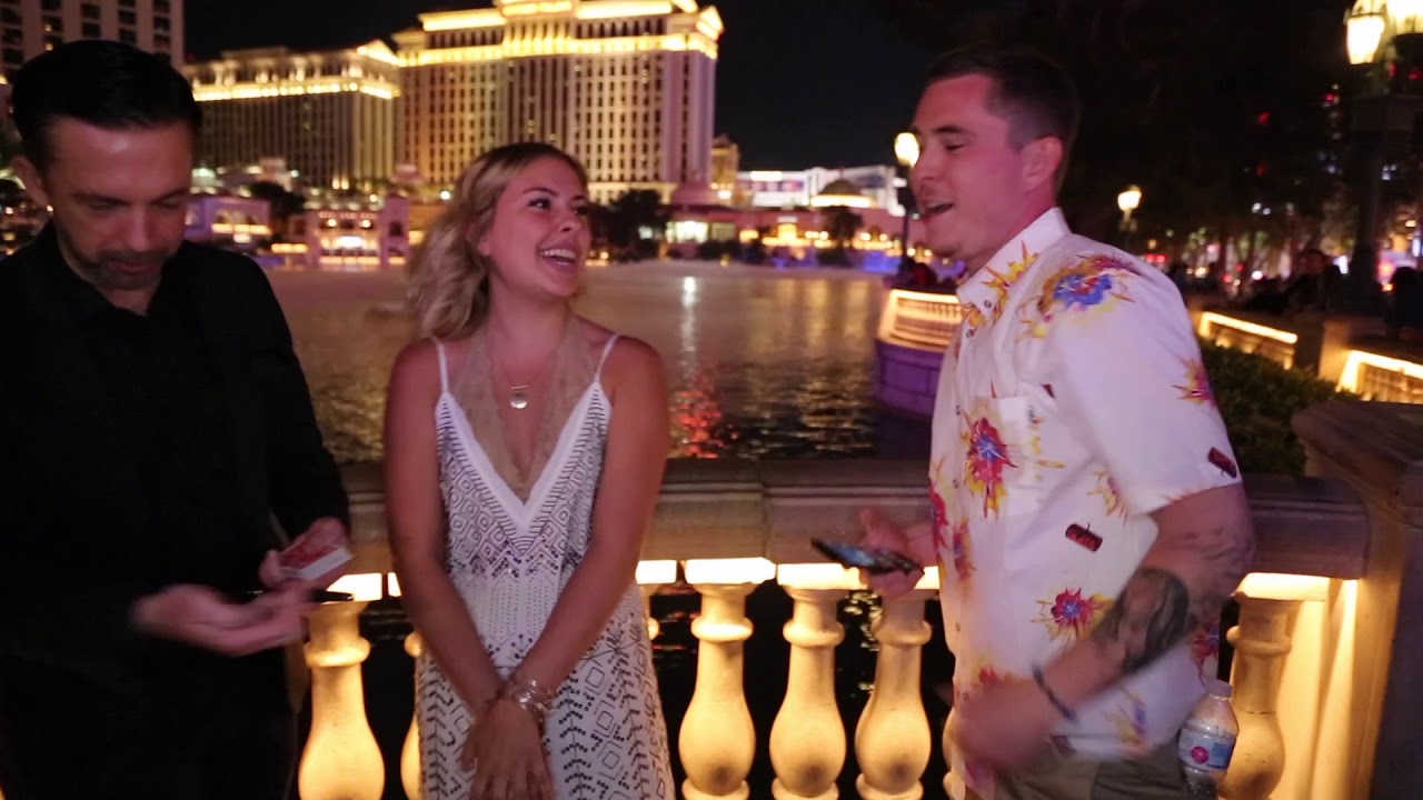 Young woman celebrating her Bday in Vegas gets the surprise of her life- Magic Proposal Devereaux
