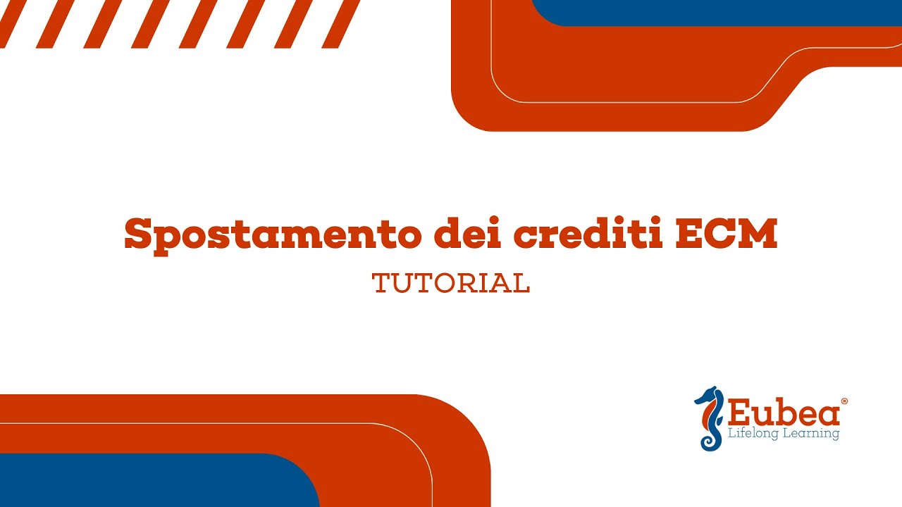 Spostamento dei crediti ECM - Co.Ge.A.P.S. - Tutorial di Eubea