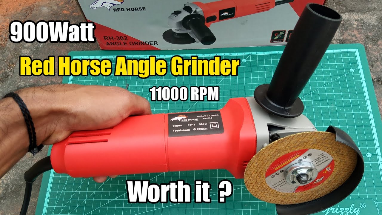 Red Horse RH-302 ANGLE GRINDER UNBOXING & REVIEW | Red Horse 11000r/min Angle Grinder
