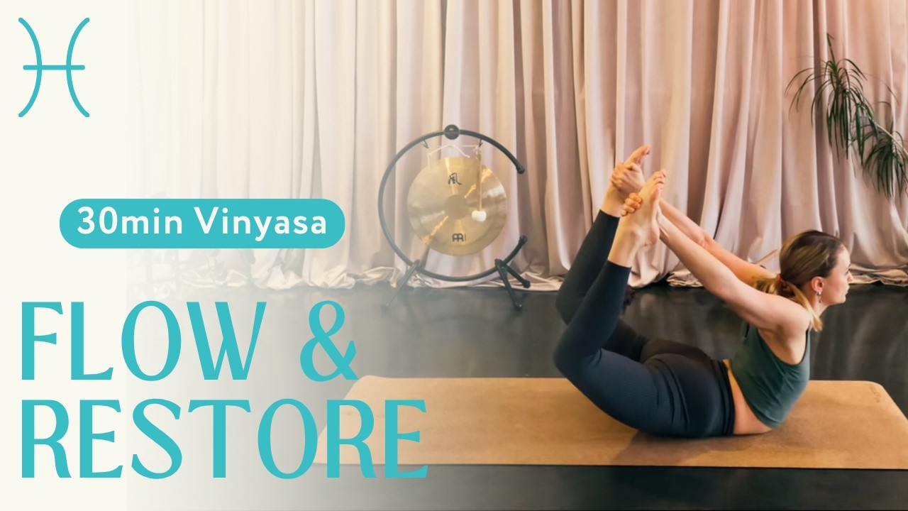 Pisces Season Yoga Flow | 30 min Soft & Dreamy Practice | Zodiac Yoga Flow Series