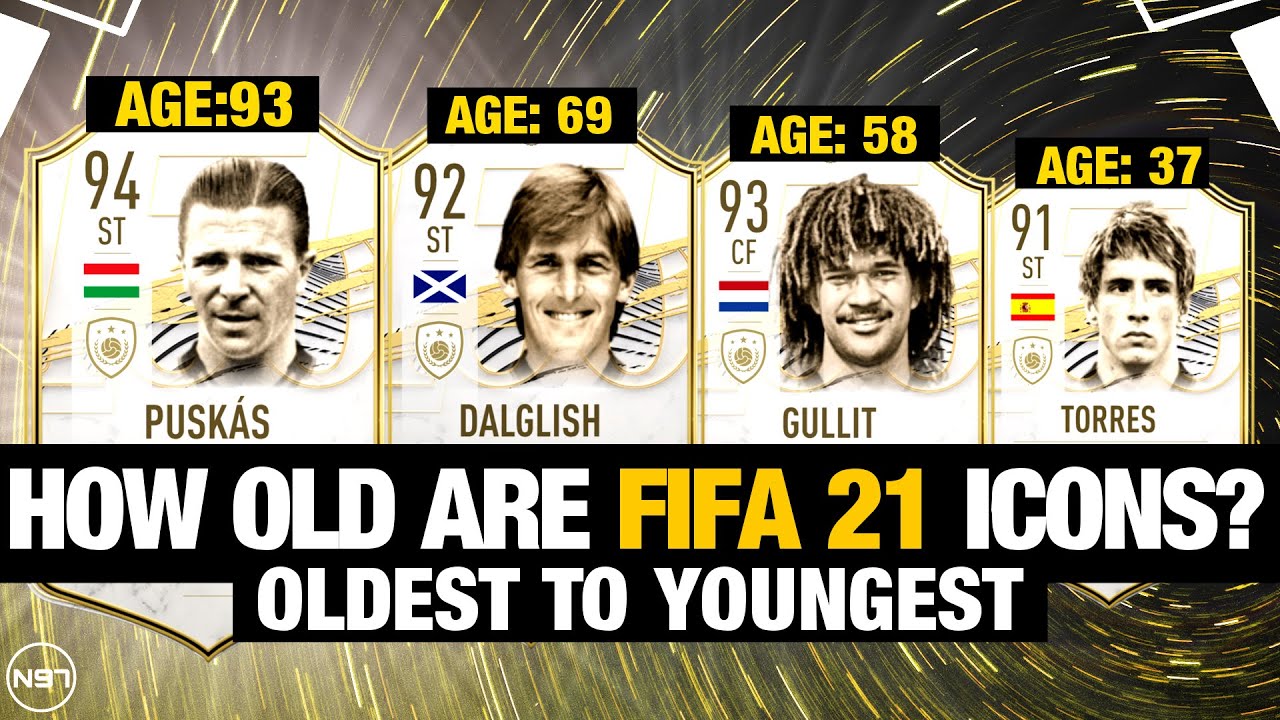 HOW OLD ARE FIFA 21 ICONS? 🤔 | OLDEST TO YOUNGEST | ft. Puskas, Torres, Gullit, Dalglish,...