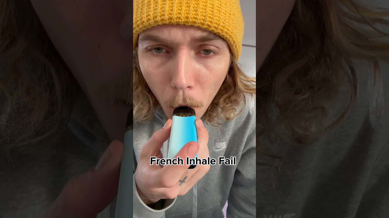 French Inhale Fail #smoke #faded #blinker #penjamin #challenge