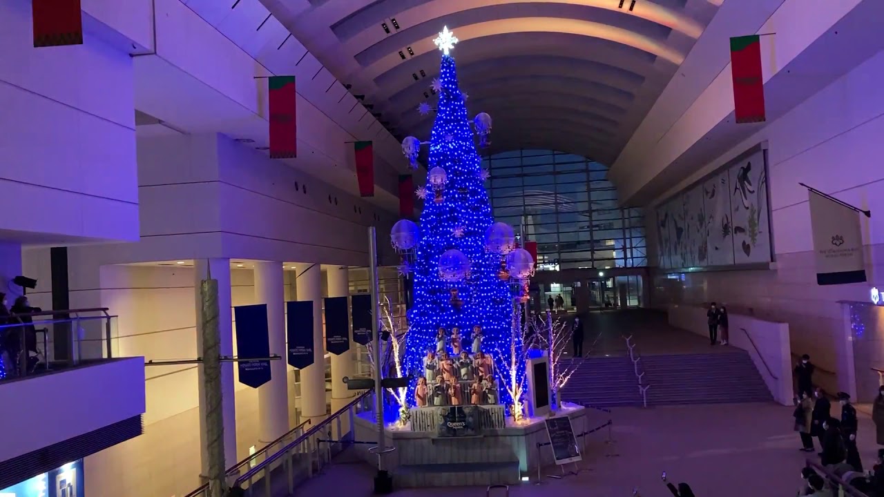 クイーンズスクエア横浜のクリスマスツリー2020