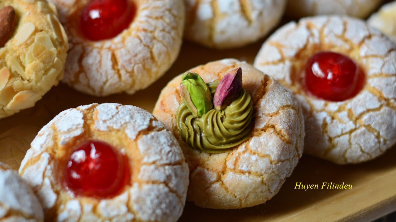 Sicilian Almond Cookies❤Biscotti Paste di Mandorla Siciliana💙 #HuyenFilindeu #biscuit  #cookies