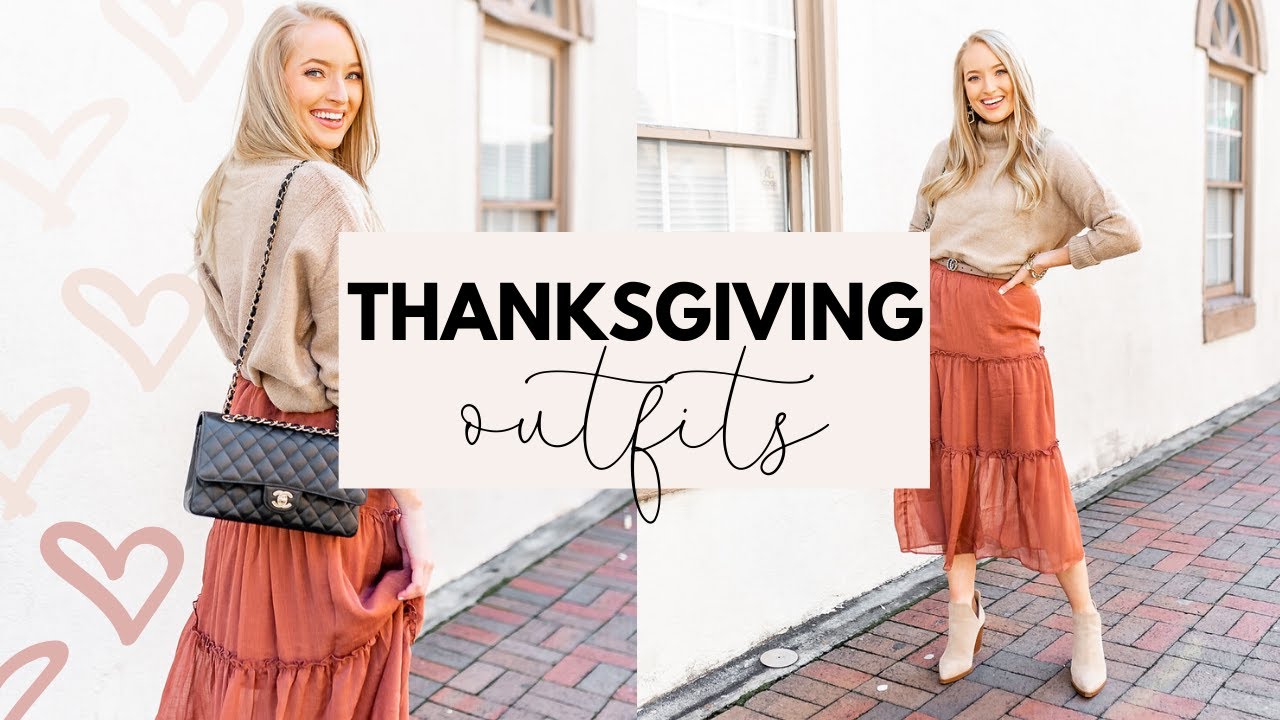 THANKSGIVING OUTFIT IDEAS FROM RED DRESS BOUTIQUE  FALL OUTFITS 2019 Amanda John