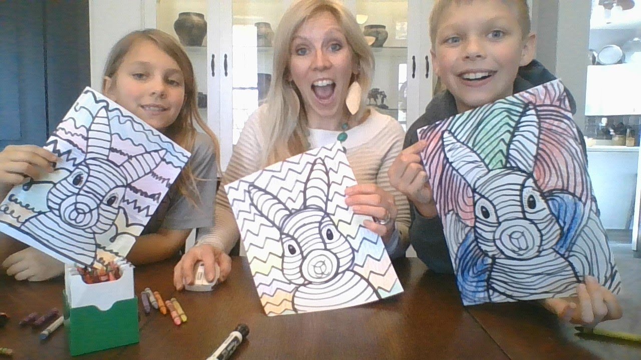 Funky Easter Bunny Project. Art with Mrs. Wood