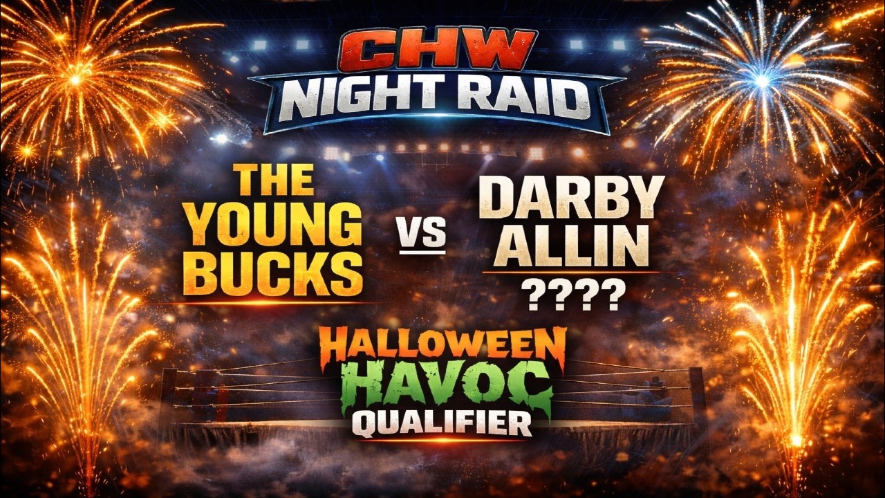 CHW Night Raid: TAG TEAM LADDER MATCH QUALIFIER- Young Bucks vs Darby Allin and ??? (WWE PIC FED)