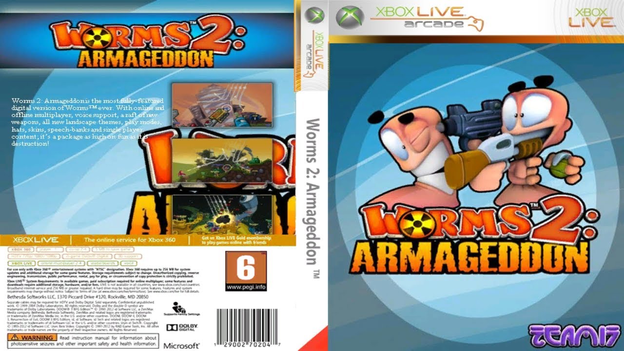 Worms 2: Armageddon (2009)  - Full Gameplay | XBOX 360 ARCADE  |   UHD | 4K |
