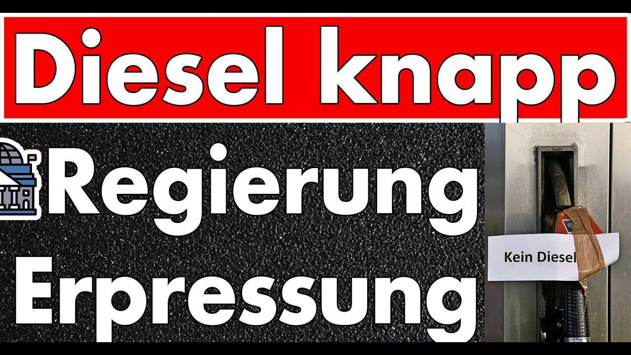 Diesel wird importiert und knapp - Regierung fühlt sich erpresst! Übergewinnsteuer soll kommen!