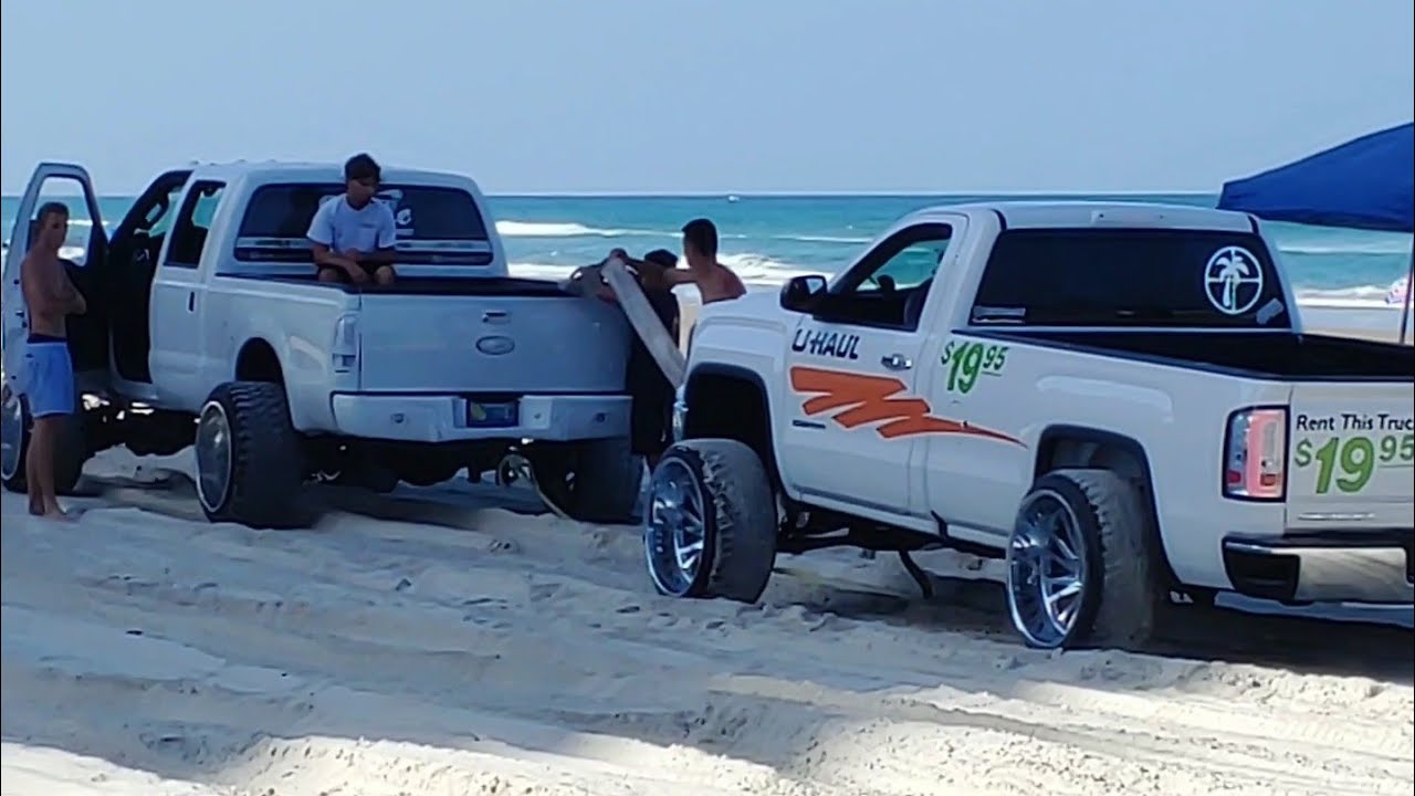 DAYTONA BEACH TRUCK MEET 2020 BURNOUTS DIESEL ROLLIN COAL