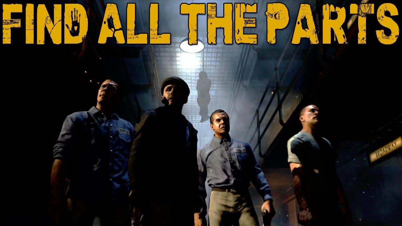 FIND ALL THE PARTS! - Mob of the Dead w/ Nanners, Juice, & Jericho #3 (Black Ops 2 Zombies)