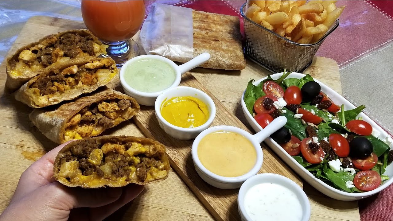 أروع تاكوس منزلي خطوة بخطوة بصلصات متنوعة ، خبز تورتيلا و المذاق يااا سلام😋Tacos