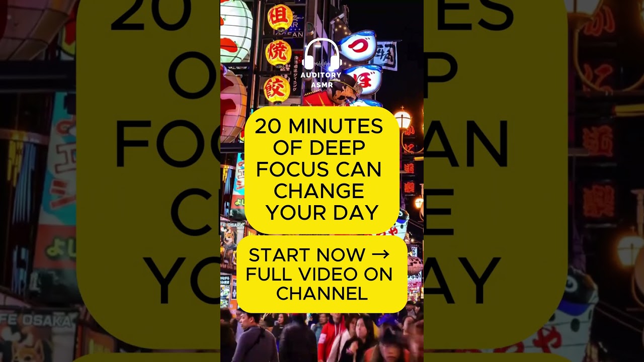 20-Minute Pomodoro ⏳ City Ambience + Piano | ADHD Focus Timer for Deep Work  