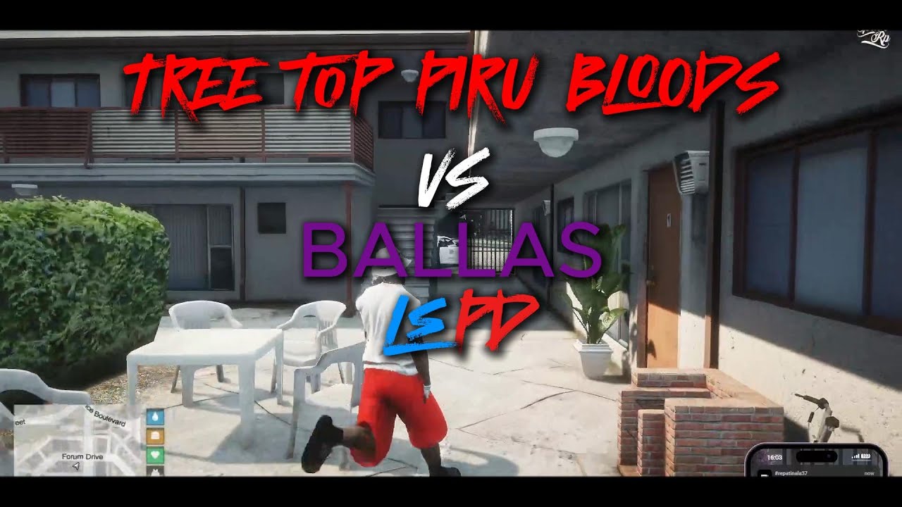 TIROTEO  🩸TREE TOP PIRU BLOODS🩸 VS BALLAS  SpainRP GTA V ROLEPLAY
