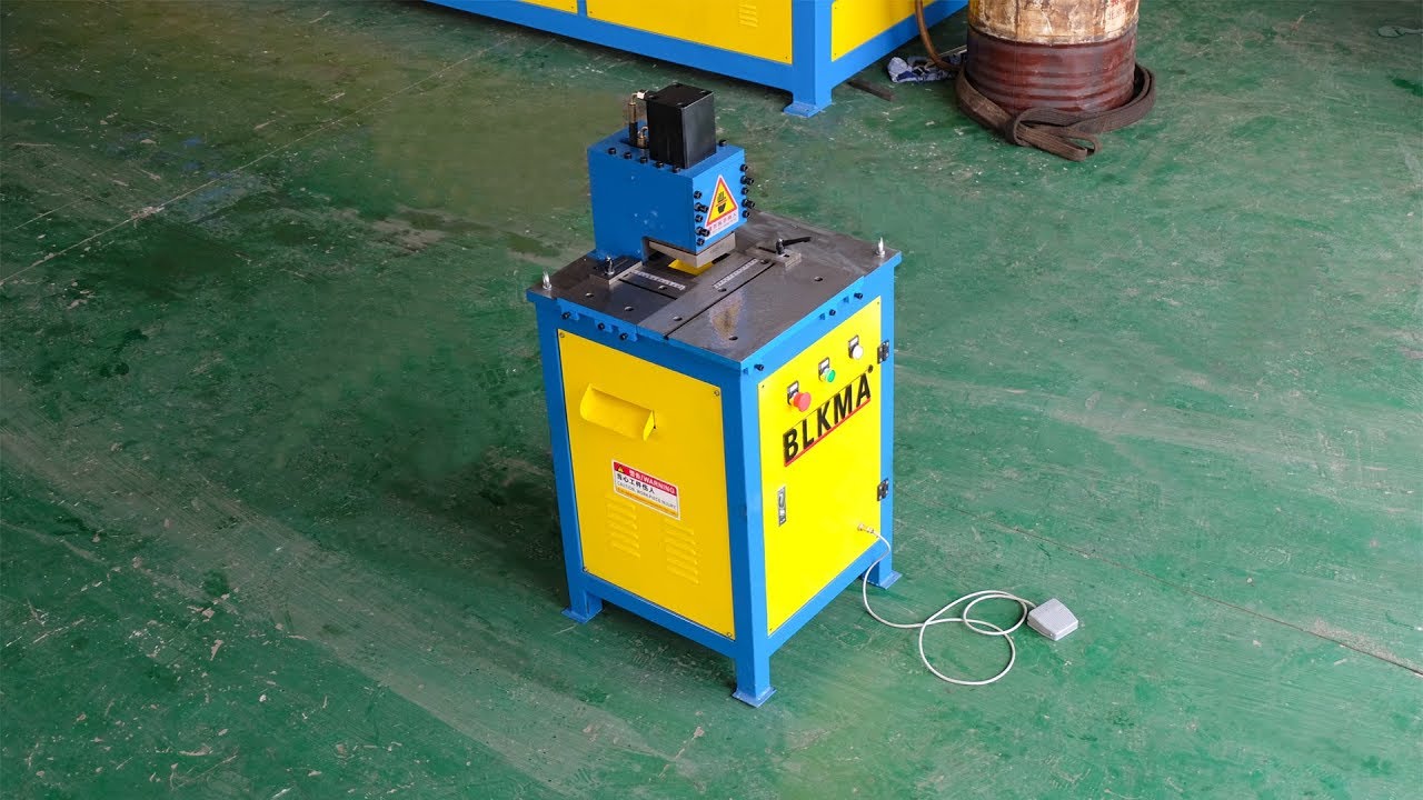 BLKMA Stainless steel hydraulic corner shearing machine / angle cutting machine /notching machine