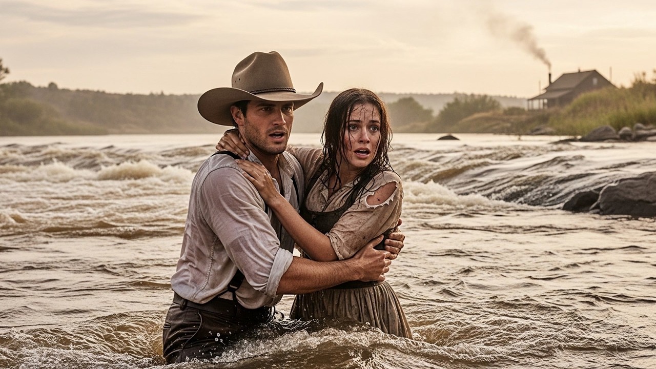 She Was Drowning In The Swollen River At Dawn, The Cowboy Dove In Without Caring If He Lived