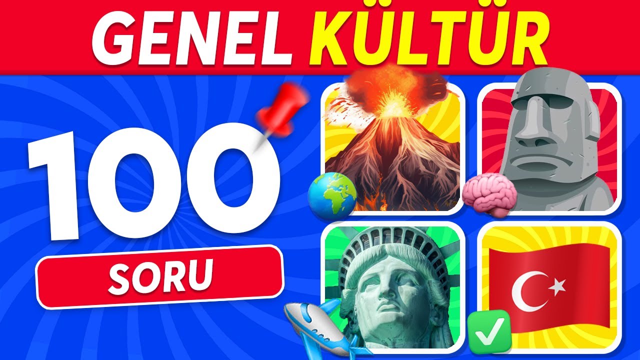 Coğrafya Bilgin Ne Kadar İyi? 🌍🧠🤔 100 Genel Kültür Coğrafya Testi! 📍