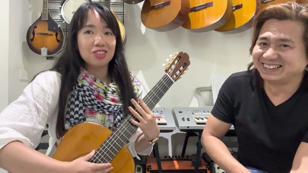 Alison from Sydney trying out Sakamoto, Angel, Artemis, Yairi, Kodaira & Yamaha classical guitars
