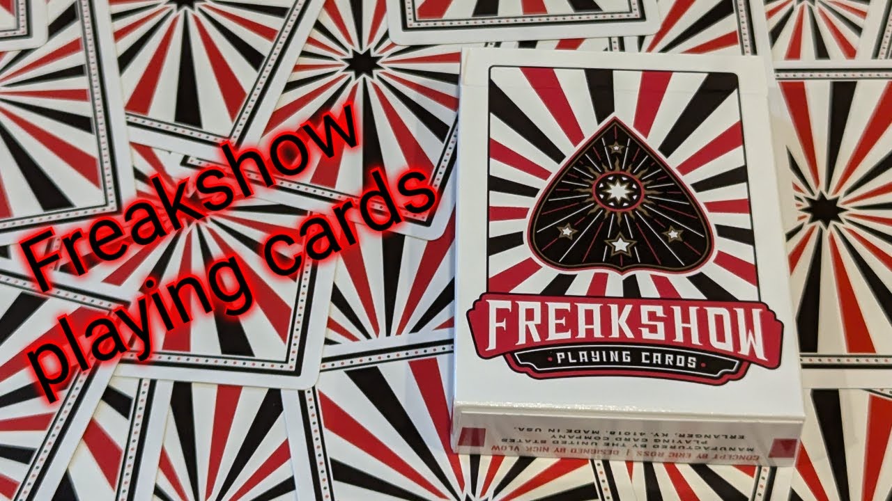 Daily deck review ay 322 - Freakshow playing cards