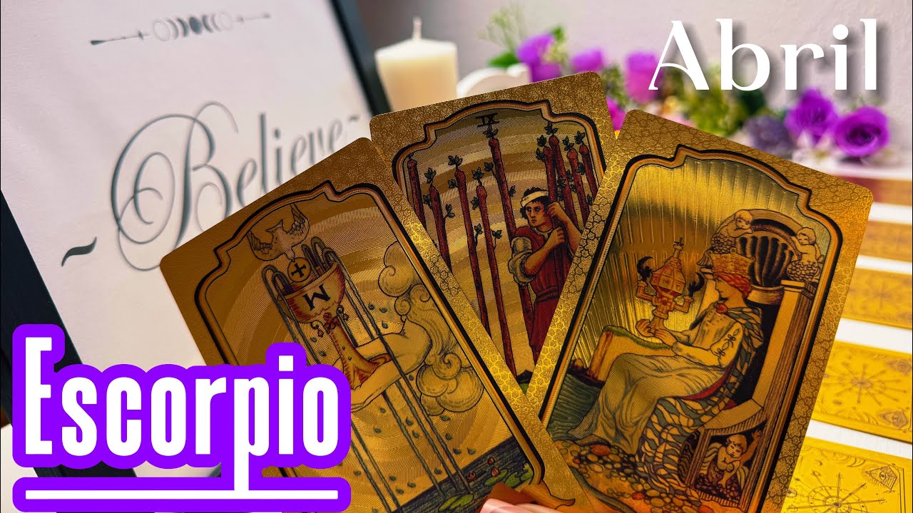 ESCORPIO♏️&iexcl;TE PIERDE DEFINITIVO! COSAS QUE LLEGAN A TI EN ABRIL&hellip;