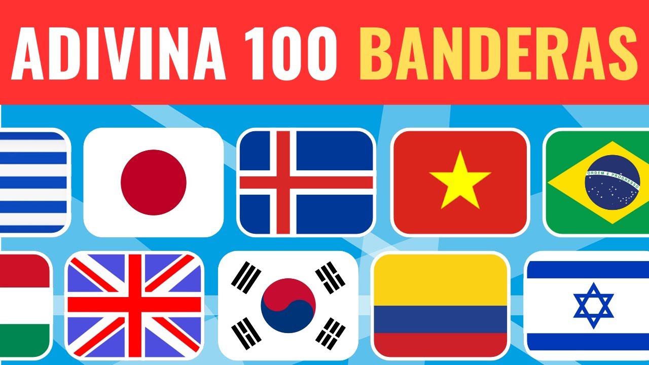 🏆 Desafío mundial de banderas 🌐🧠🎲 | Adivina 100 países | ¿Hasta dónde llegas?