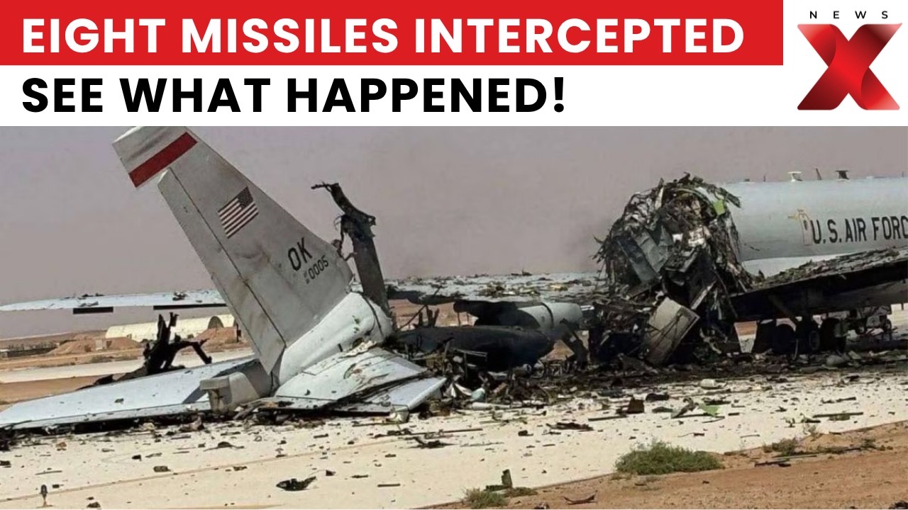 Eight Iranian Missiles Intercepted Over Riyadh Near Prince Sultan Air Base Area | NewsX