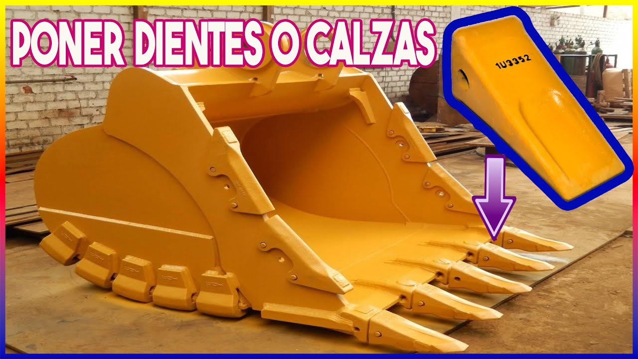 Cómo Colocar los Dientes o Calzas del Balde a una Excavadora | Guía Paso a Paso