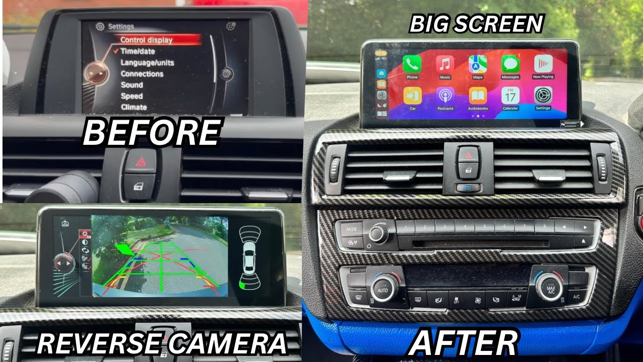 BMW 1/2 Series 2011-2019 Head Unit & Reverse Camera Wireless CarPlay Android Install Review | Part 6