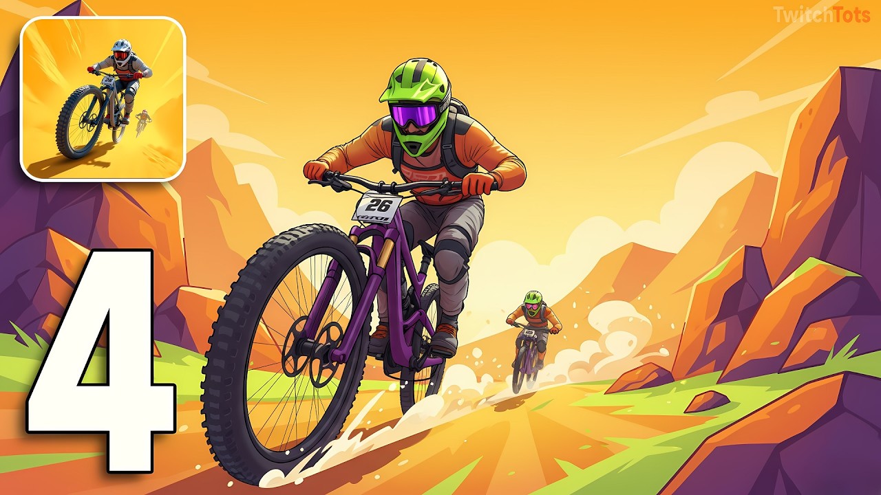 RUSH: Xtreme - Gameplay Walkthrough Part 4 - Downhill Bike Race Battle! All Levels (Android, iOS)