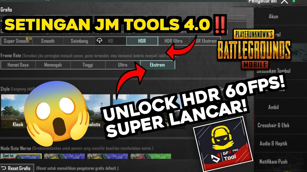  SETINGAN JM TOOLS TERBARU! HDR EKSTREM 60 FPS‼️😱