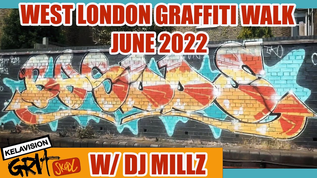 LONDON GRAFFITI WALK TOUR DJ MIX, W/DJ MILLZ EXCLUSIVE D&B MIX, WEST LONDON, JUNE 2022.