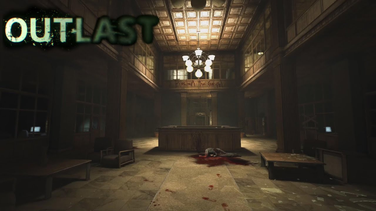 Mount Massive Main Hall | Horror Ambience | Bloody Reception & Abandoned Building | Outlast | 8 Hrs