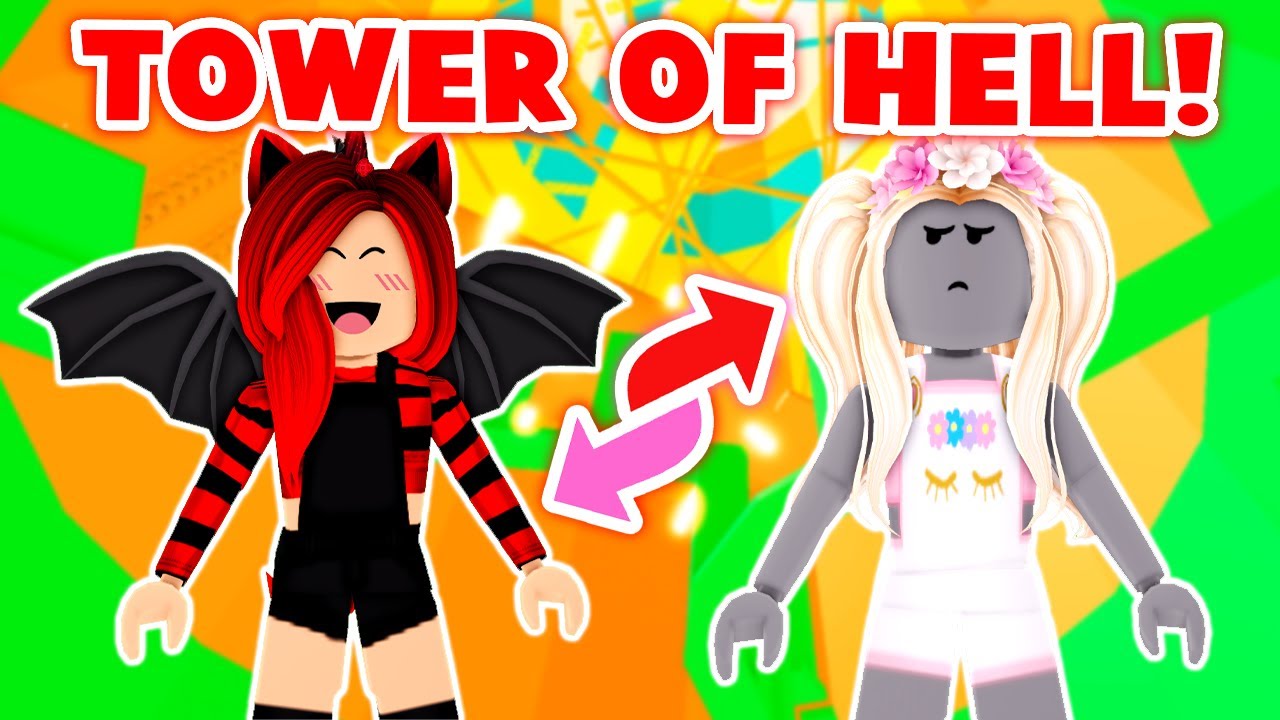 SWITCHING OUTFITS With My BEST FRIEND In Tower OF Hell! (Roblox)