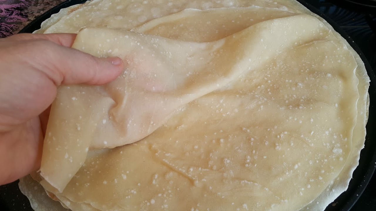 EVDE TAZE BÖREKLİK YAŞ YUFKA YAPIMI ✅ Her Börek Tarifinde Kullanılabilecek En kolay el açması yufka