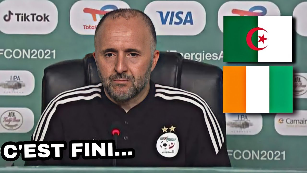 CONFÉRENCE DE PRESSE DJAMEL BELMADI ALGERIE - CÔTE D'IVOIRE (ÉLIMINÉ CAN 2022)
