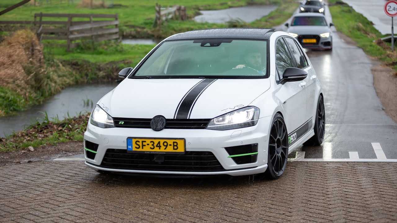 485HP TVS Volkswagen Golf 7 R - Launch Controls Sounds & Accelerations !