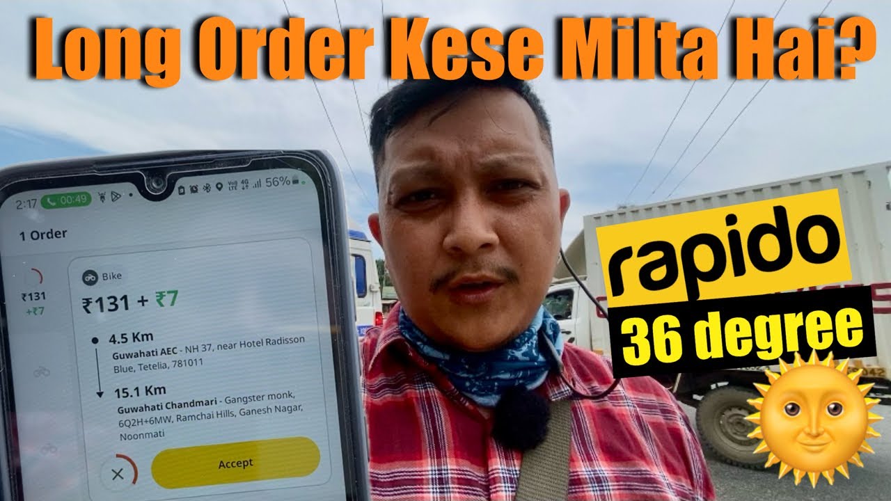 6 hours #earning in #rapido GUWAHATI #vlog || @RinkuJourney