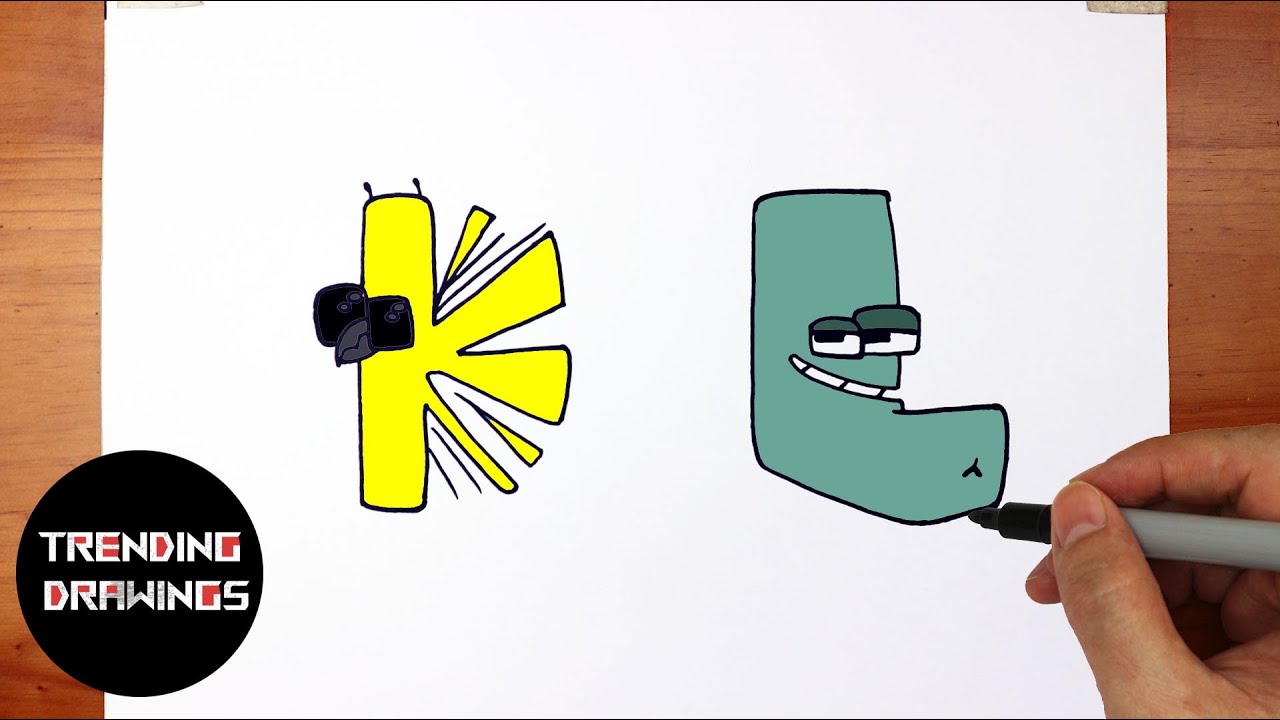 How To Draw Alphabet Lore K and L