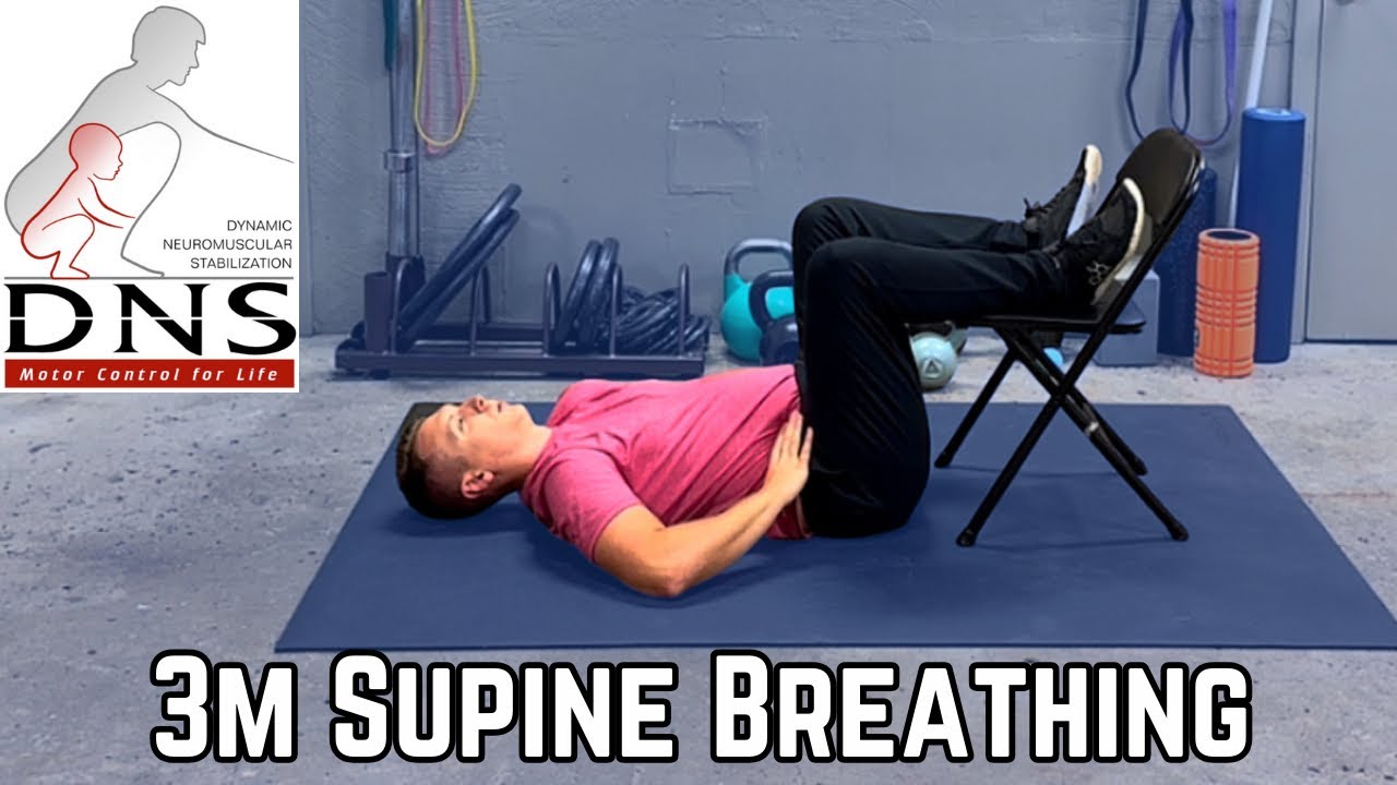 3-Month Supine Breathing (Supported) — Dynamic Neuromuscular Stabilization (DNS)