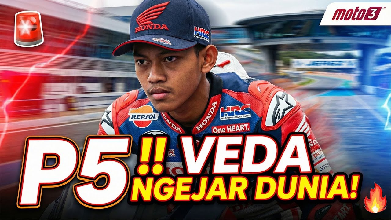 GILA‼️ Veda Ega Tembus 5 Besar Tes Moto3 &ndash; Geser Juara JuniorGP di Jerez 2025!