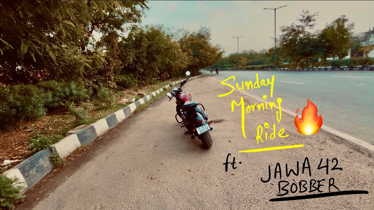 Sunday Morning Ride On Jawa 42 bobber 