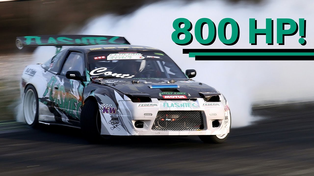 CRAZY POWER - 800 HP Nissan 200SX S13 - R35 GT-R engine swap!!!
