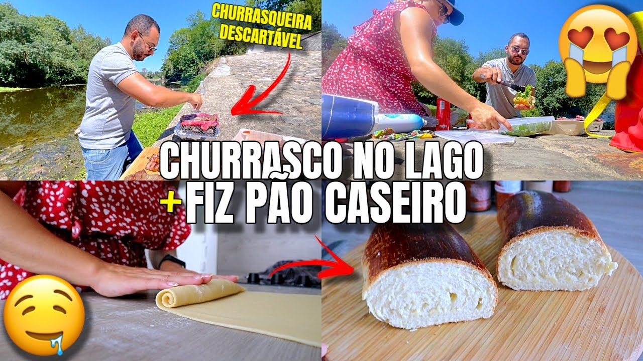 DOMINGO DE CHURRASCO, CHURRASQUEIRA DESCARTÁVEL, FIZ PÃO CASEIRO e muito mais ♥ -  Bruna Paula
