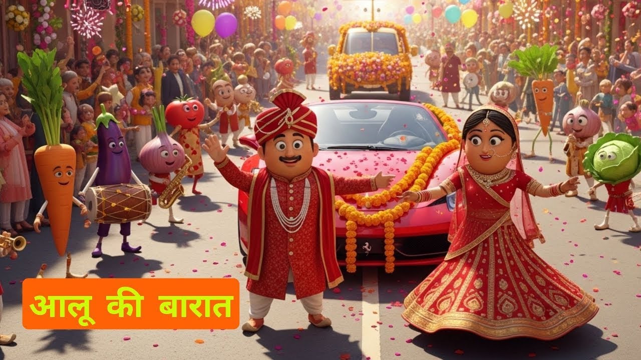 Aalu Ki Barat NEW VERSION! | Kids Hindi | Hindi Cartoon Video | आलू की बारात | PIKOO TV