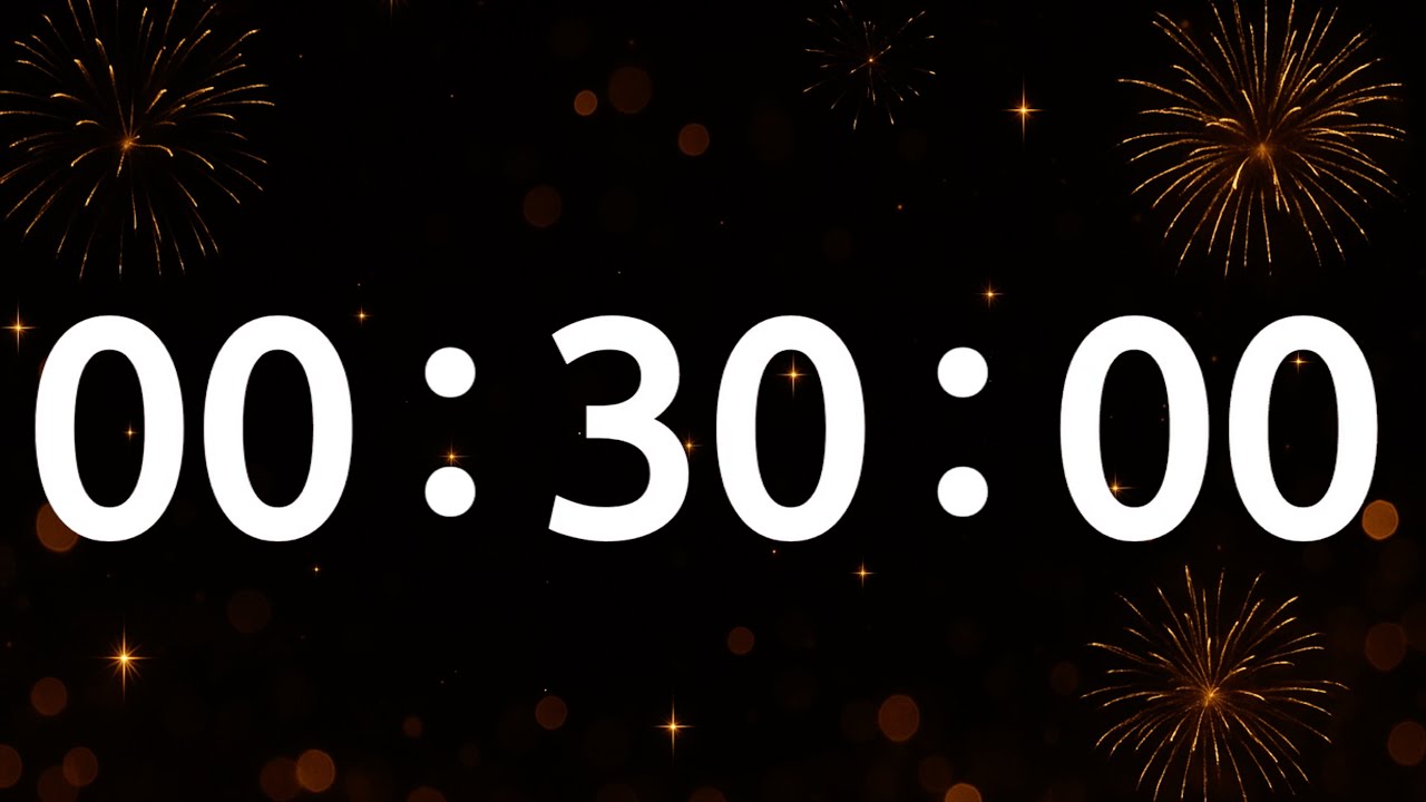 NEW YEARS TIMER COUNTDOWN 30 MINUTES