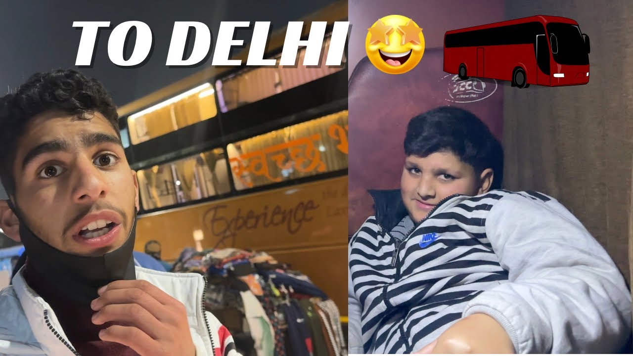 Ye kya hogaya sleeper bus m😱 🚌 First experience from jammu to delhi🔥