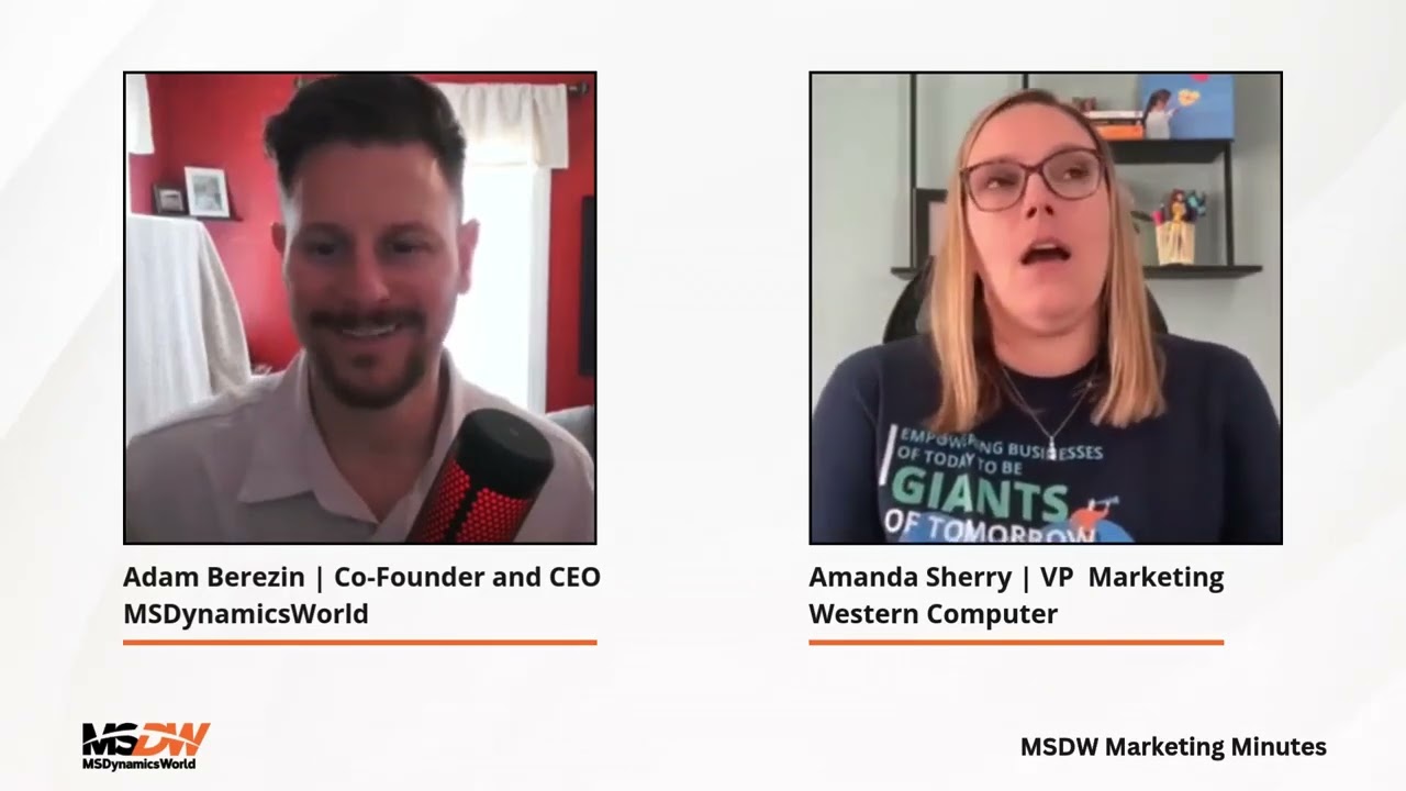 MSDW Marketing Minutes, Episode 13: ISV & SI Collaboration with Amanda Sherry of Western Computer