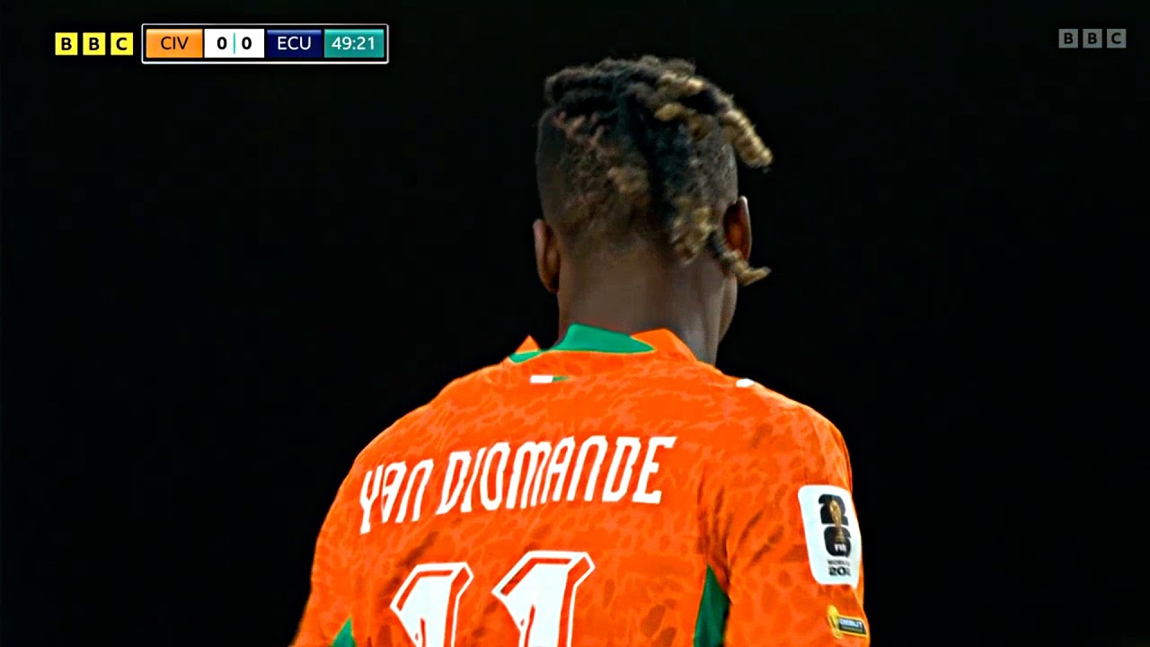 Yan Diomande vs Ecuador