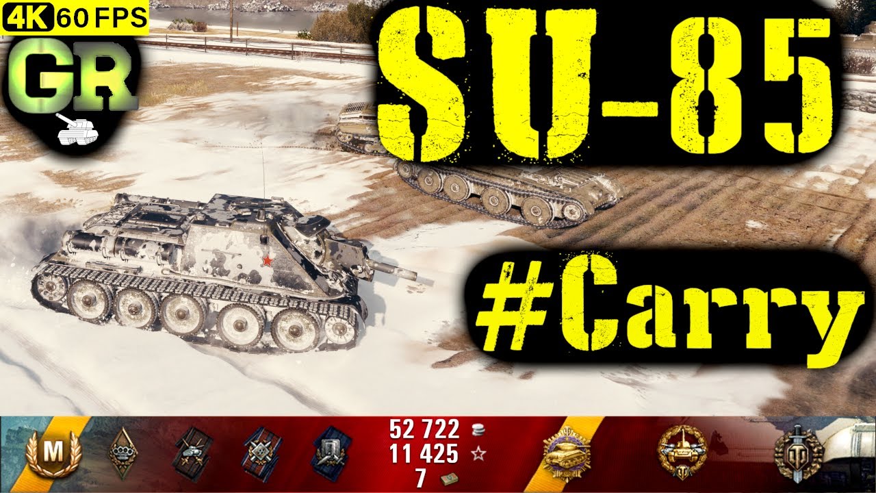 World of Tanks SU-85 Replay - 10 Kills 2.5K DMG(Patch 1.4.0)